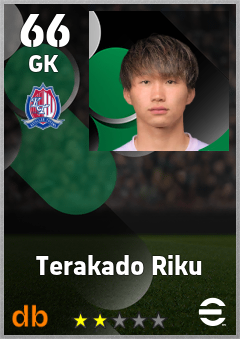 Terakado Riku — GK, OVR 66, MAX 66