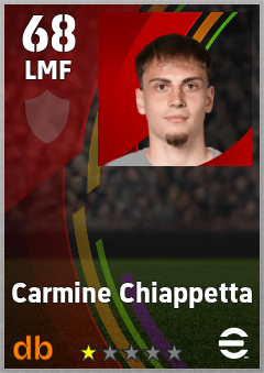 Carmine Chiappetta — LMF, OVR 68, MAX 68