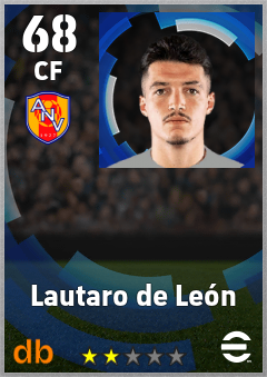 Lautaro de León — CF, OVR 68, MAX 68