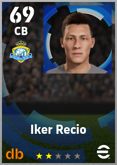 Iker Recio — CB, OVR 69, MAX 69