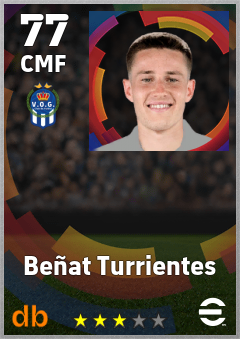 Beñat Turrientes — CMF, OVR 77, MAX 77