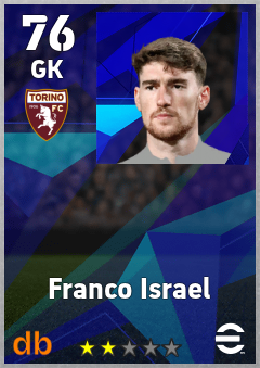 Franco Israel — GK, OVR 76, MAX 76