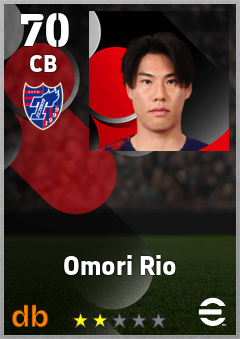 Omori Rio — CB, OVR 70, MAX 70