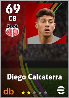 Diego Calcaterra — CB, OVR 69, MAX 69
