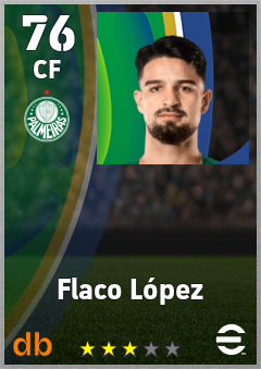 Flaco López eFootball player card
