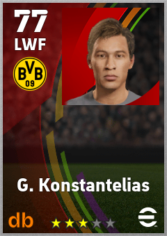 G. Konstantelias eFootball player card
