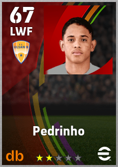 Pedrinho — LWF, OVR 67, MAX 67