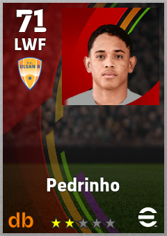 Pedrinho — LWF, OVR 71, MAX 71