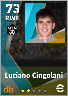 Luciano Cingolani — RWF, OVR 73, MAX 73