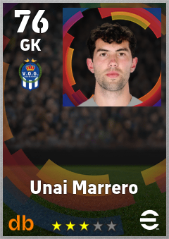 Unai Marrero eFootball player card