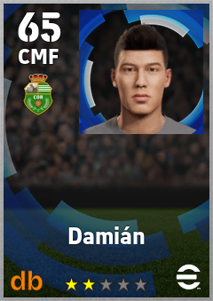 Damián — CMF, OVR 65, MAX 65