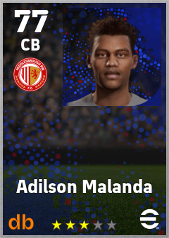 Adilson Malanda — CB, OVR 77, MAX 77