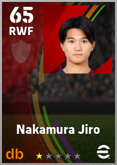 Nakamura Jiro eFootball player card