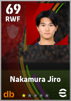Nakamura Jiro eFootball player card