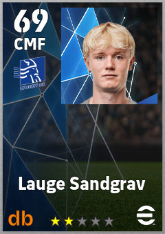 Lauge Sandgrav — CMF, OVR 69, MAX 69