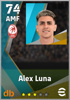 Alex Luna — AMF, OVR 74, MAX 74