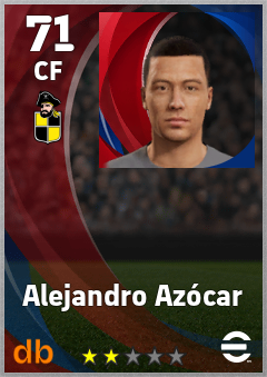 Alejandro Azócar — CF, OVR 71, MAX 71