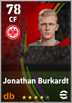 Jonathan Burkardt eFootball player card