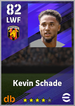Kevin Schade — LWF, OVR 82, MAX 82