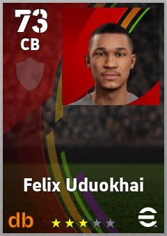 Felix Uduokhai eFootball player card