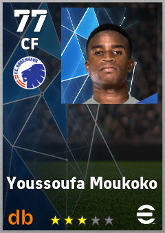 Youssoufa Moukoko — CF, OVR 77, MAX 77