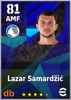 Lazar Samardžić — AMF, OVR 81, MAX 91
