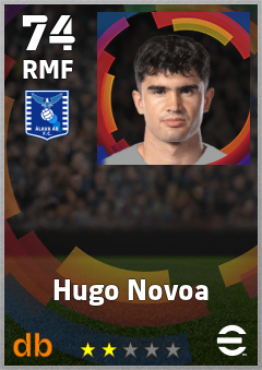 Hugo Novoa — RMF, OVR 74, MAX 74