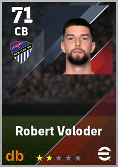 Robert Voloder — CB, OVR 71, MAX 71