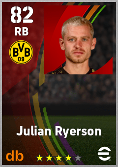 Julian Ryerson — RB, OVR 82, MAX 82