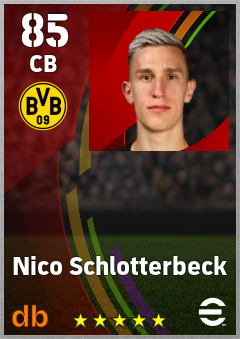 Nico Schlotterbeck — CB, OVR 85, MAX 92