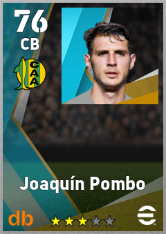 Joaquín Pombo — CB, OVR 76, MAX 76