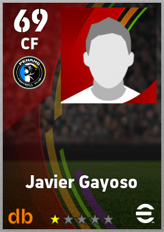 Javier Gayoso — CF, OVR 69, MAX 69
