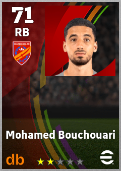 Mohamed Bouchouari — RB, OVR 71, MAX 71