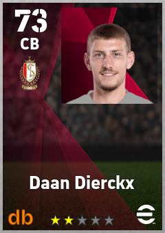 Daan Dierckx — CB, OVR 73, MAX 73