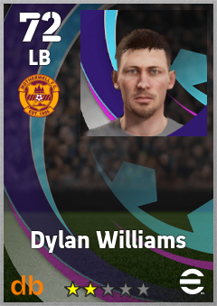 Dylan Williams — LB, OVR 72, MAX 72