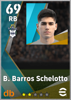 B. Barros Schelotto eFootball player card