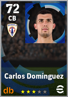 Carlos Domínguez — CB, OVR 72, MAX 72