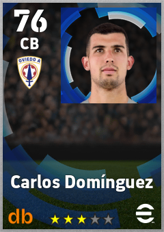 Carlos Domínguez — CB, OVR 76, MAX 76