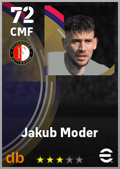 Jakub Moder eFootball player card