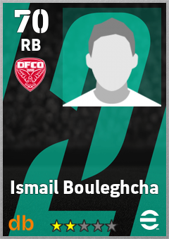 Ismail Bouleghcha — RB, OVR 70, MAX 70
