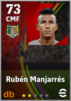 Rubén Manjarrés — CMF, OVR 73, MAX 73