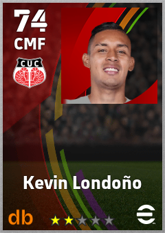 Kevin Londoño — CMF, OVR 74, MAX 74