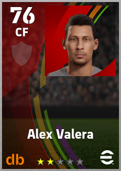 Alex Valera — CF, OVR 76, MAX 76