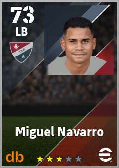 Miguel Navarro — LB, OVR 73, MAX 73