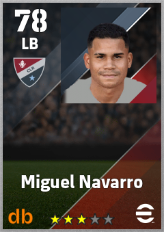 Miguel Navarro — LB, OVR 78, MAX 78