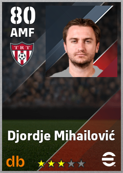 Djordje Mihailović — AMF, OVR 80, MAX 80