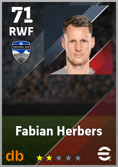 Fabian Herbers — RWF, OVR 71, MAX 71