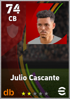 Julio Cascante — CB, OVR 74, MAX 74