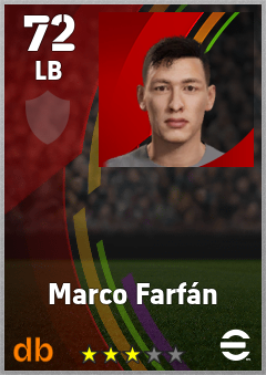 Marco Farfán eFootball player card