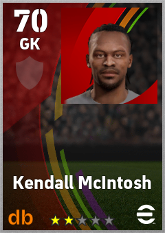 Kendall McIntosh eFootball player card